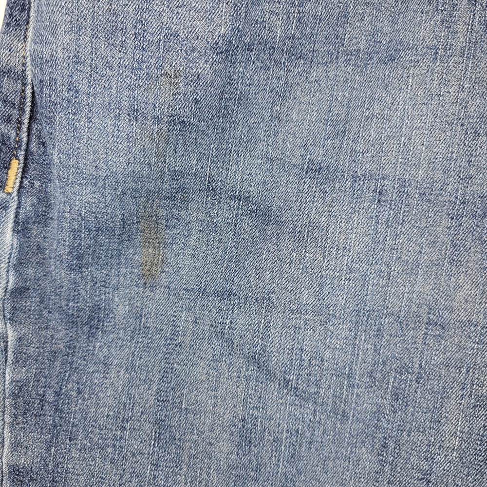 Eddie Bauer Denim Jean Shorts Mens 40 Blue Cut Off Raw Hem Straight Fit - Picture 2 of 8